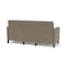 Lesro Siena Lounge Reception 3 Seat Tandem Seating No Center Arms, Black, MD Farro Upholstery SN3101 - alternate 2